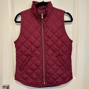 J. Crew Mercantile Ruffled Quilted Vest
